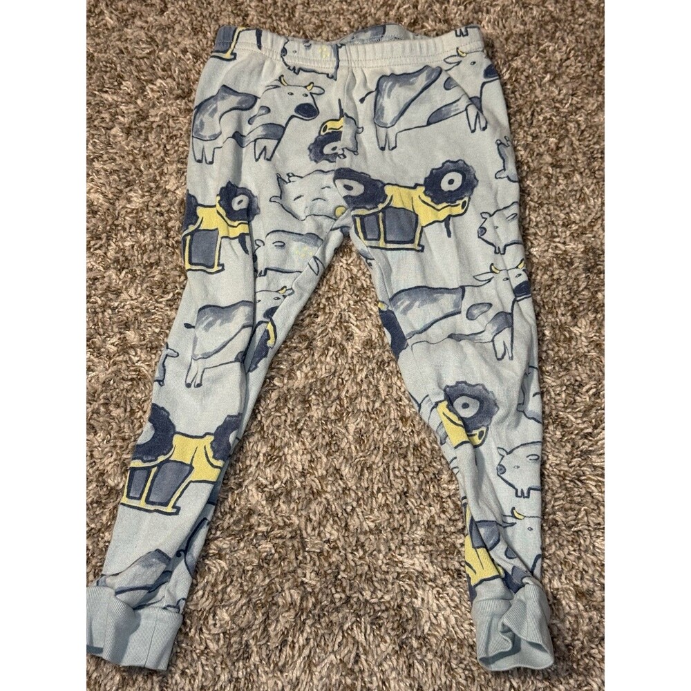 Carter’s Toddler Pajama Pants Farm Animals Tractor Print Blue Size 3T